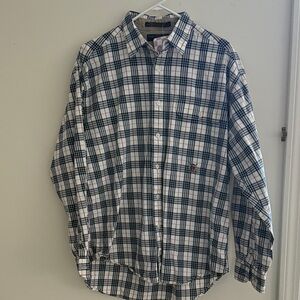 Tommy Hilfiger Golf Black and White Checkered Shirt